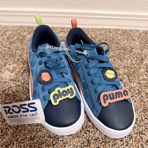 Puma x Playmobil Suede Classic Blue Horizon / Pistachio Green
Size 1 1/2